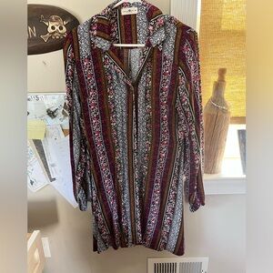 Natural Life very cute shirt dress never worn medium